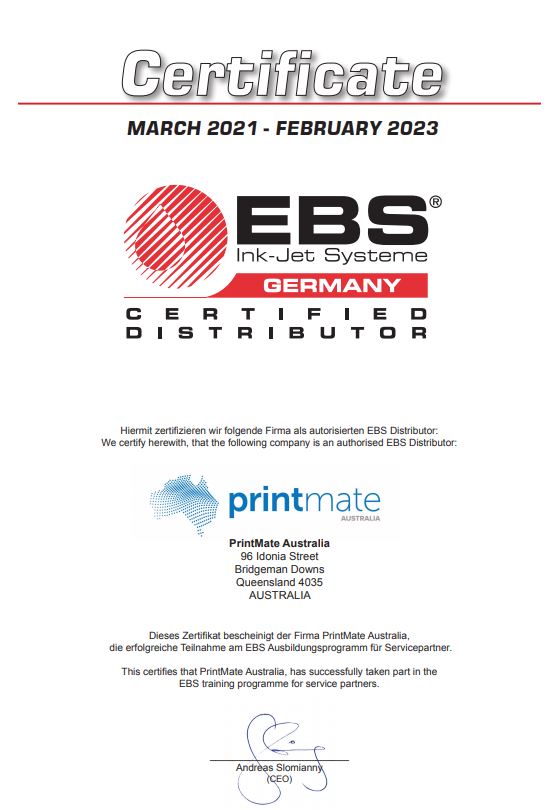 EBS 250 Australia Distributor